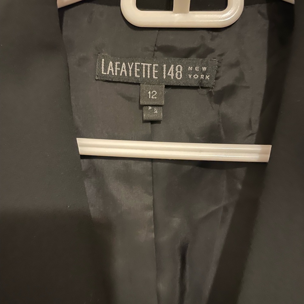 Lafayette 148 silk trim blazer. - Picture 3 of 9
